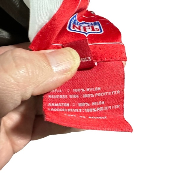 NFL Cleveland Browns Orange Reversible Full Zip Jacket Sz L Embroidered Nylon - Picture 6 of 16